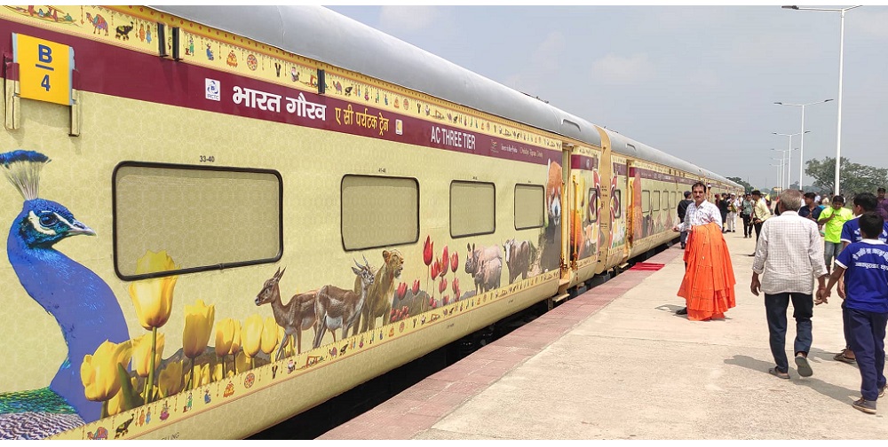 जनकपुर आइपुग्यो भारत गौरव पर्यटक रेल, भव्य स्वागत