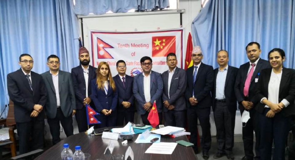 नेपाल र चीनबीच सिमा नाका मा पूर्वाधार विकास गर्ने सहमति वाणिज्य मन्त्रालय र तिब्बती अधिकारीबीच ९ घण्टा बैठक