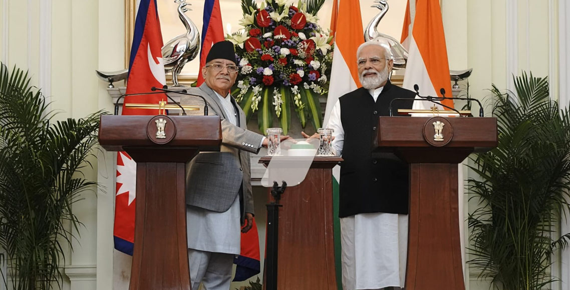 भारतले भन्यो– प्रचण्डको दिल्ली भ्रमणपछि विकास साझेदारीले थप गति लियो