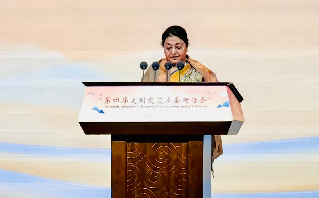 बिआरआई र नेपाल–चीन सम्बन्धबारे पूर्व राष्ट्रपति भण्डारी