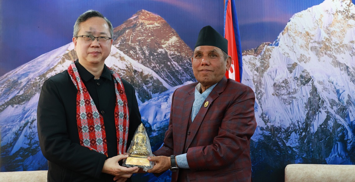 राष्ट्रियसभा अध्यक्षसँग चिनियाँ राजदूतको बिदाइ भेट