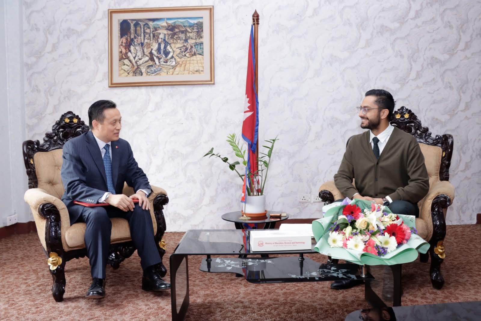 छात्रवृत्ति बढाउन मन्त्रीको आग्रह, साझेदारी र सहकार्यका लागि चीन तयार